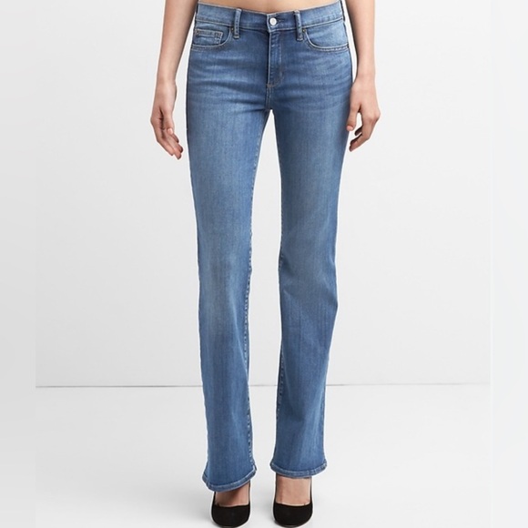 GAP Denim - GAP Premium Bootcut‎ True Blue Jeans Cotton Spandex Mod-Rise Women’s 16/33R GUC
